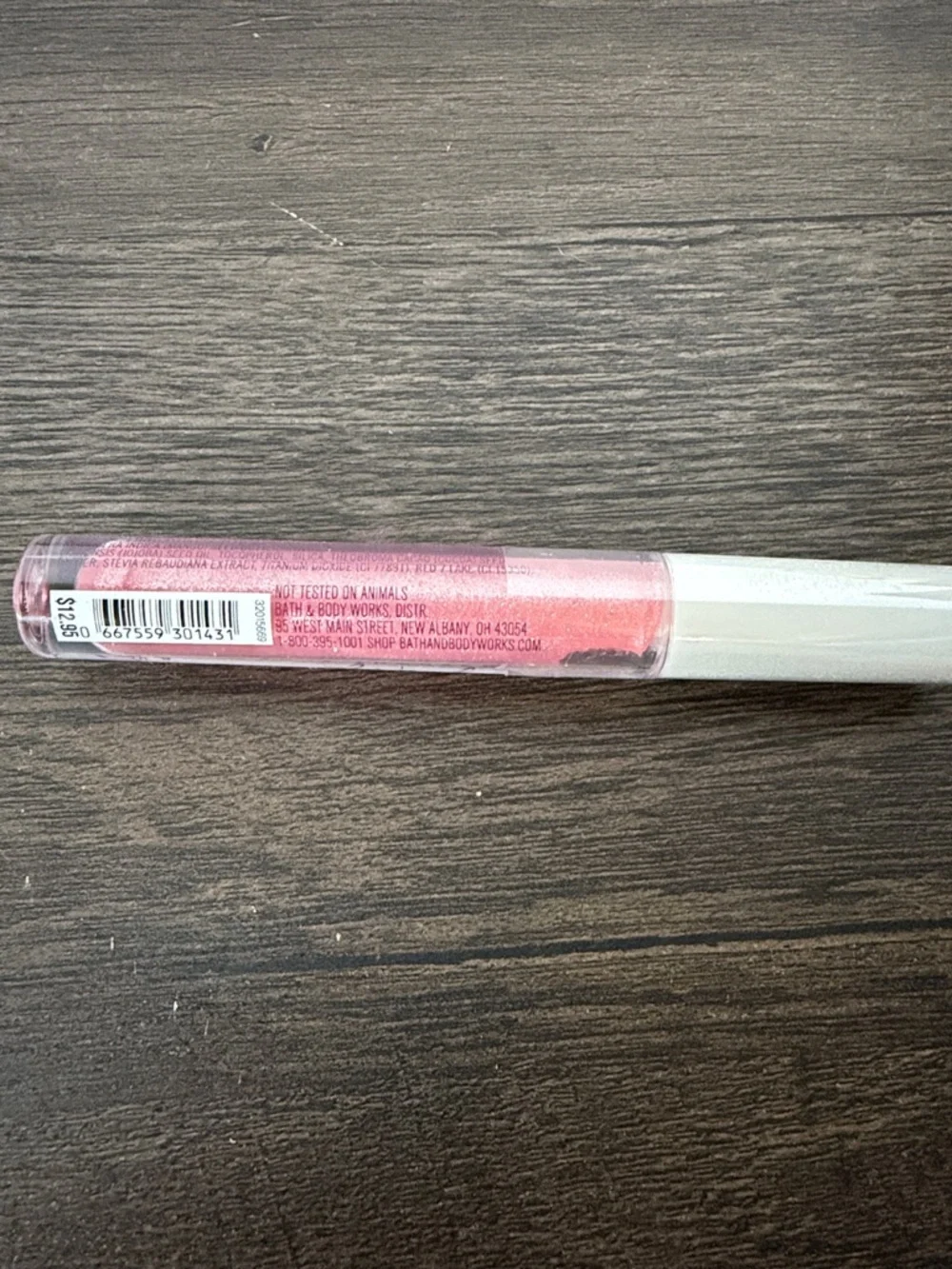 Bath & Body Works Pink Shimmer Lip Gloss - A Thousand Wishes